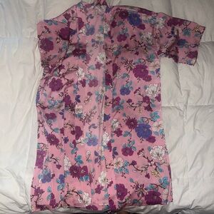 Forever 21 Pink and Purple Floral Kimono